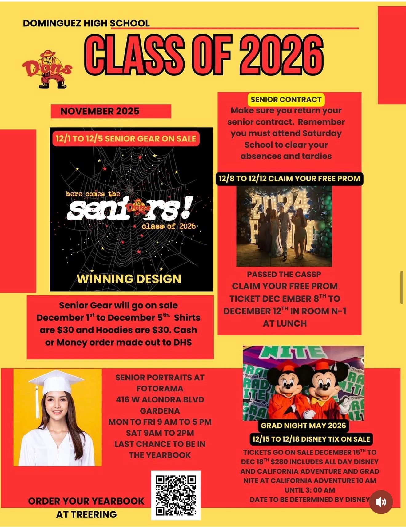 Class of 2026 Grad Night — Disney & California Adventure